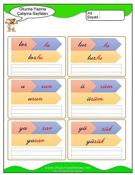 z sesi Çalışma Sayfaları